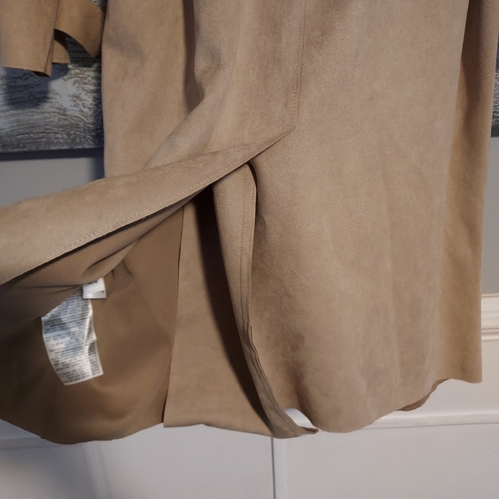 Zara faux Suede Trench Coat - Picture 11 of 11